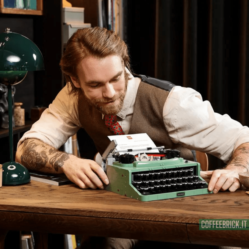 Schreibmaschine 21327 LEGO® - Die zauberhafte Magie der Retro-Schreibmaschine - CoffeeBrick.it