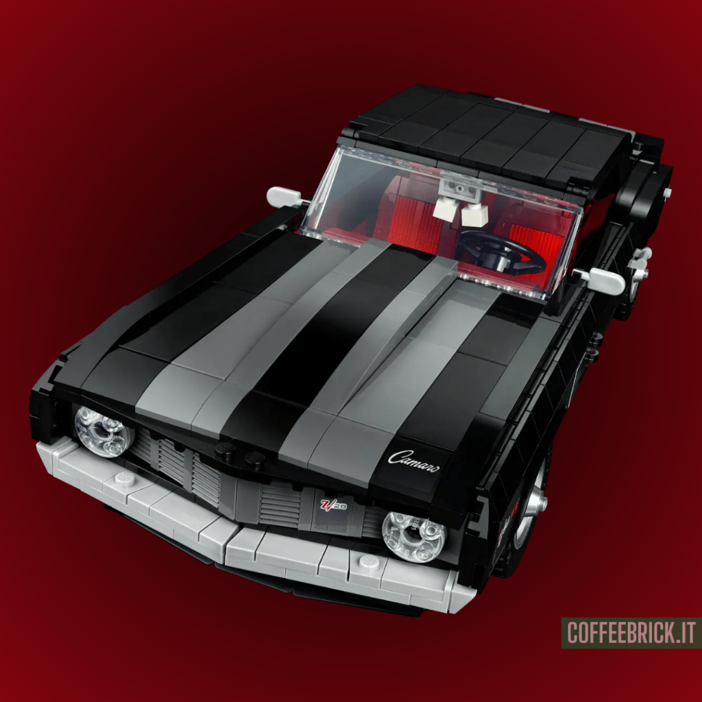 Erkunde die Vergangenheit mit Eleganz: Das Chevrolet Camaro Z28 10304 LEGO® Set mit 1456 Teilen - CoffeeBrick.it