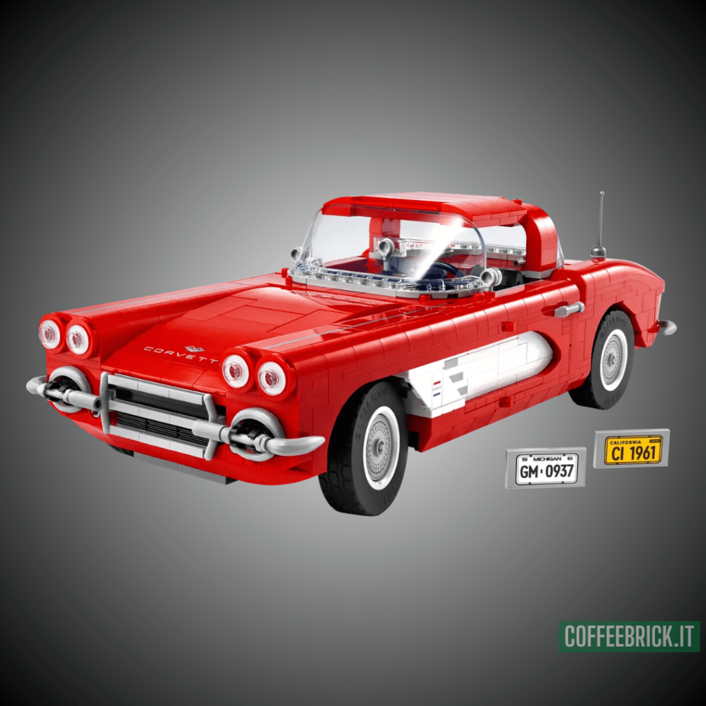 Entdecken wir die Nostalgie mit dem Corvette C1 10321 LEGO® Set: Der Chevrolet Corvette C1 von 1961 in 1210 Teilen! - CoffeeBrick.it