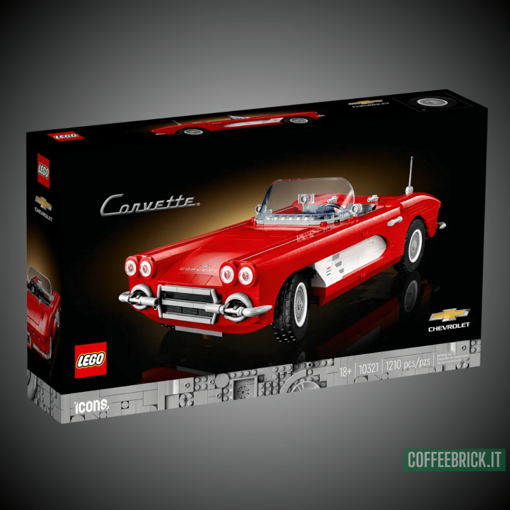 Exploramos la Nostalgia con el Set Corvette C1 10321 LEGO®: El Chevrolet Corvette C1 de 1961 en 1210 Piezas - CoffeeBrick.it