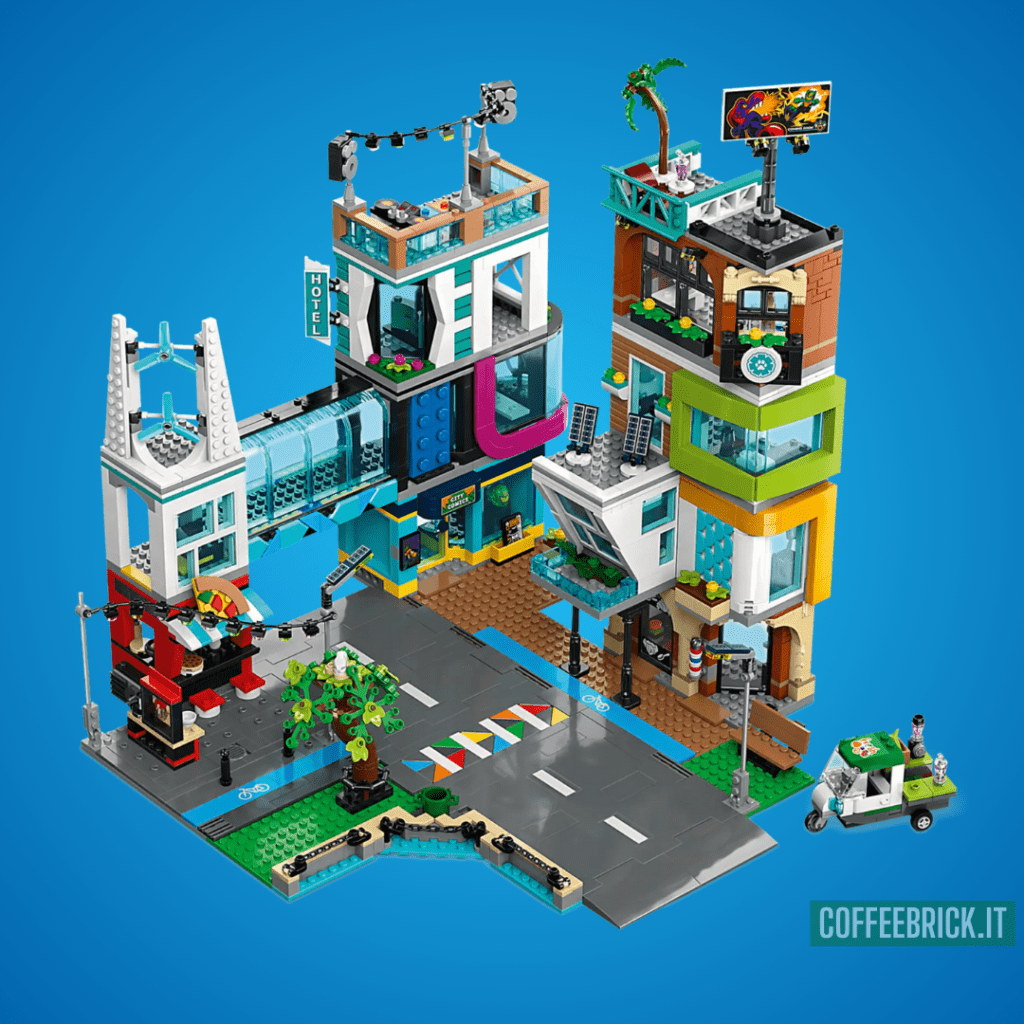 Explorez un monde en 3D avec l'ensemble Le centre-ville 60380 LEGO® : une aventure de construction multifonctionnelle ! - CoffeeBrick.it