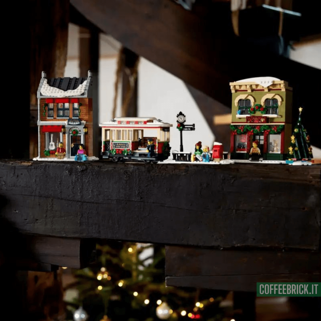 Die Magie von Weihnachten erwacht zum Leben: Entdecken Sie das fantastisch Weihnachtlich geschmückte Hauptstraße 10308 LEGO® - CoffeeBrick.it
