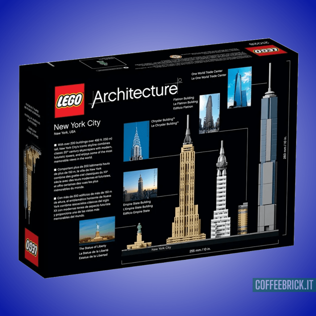 Die Eleganz der Stadtsilhouette: Das fantastische LEGO Architecture New York City 21028 LEGO® Set - CoffeeBrick.it