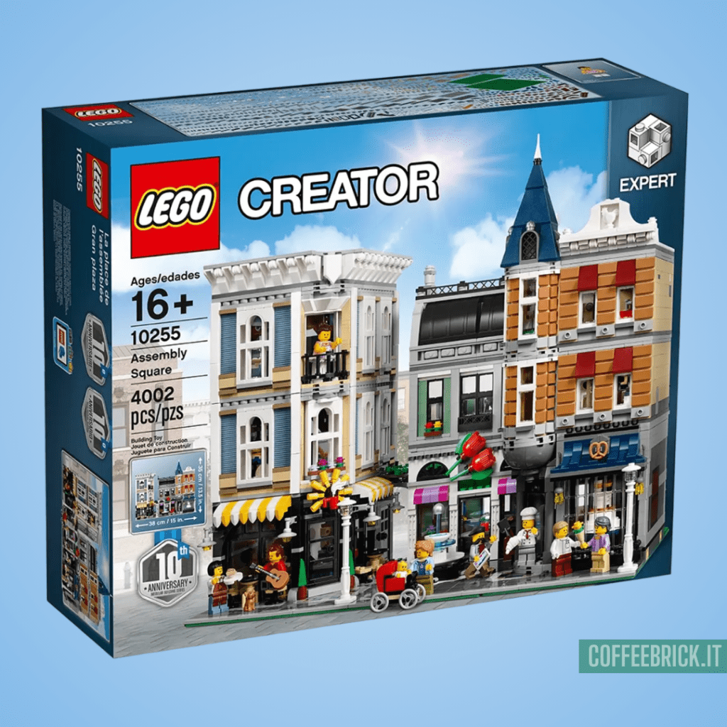 Entdecken Sie den magischen Stadtleben 10255 LEGO®: Ein modulares Meisterwerk zur Feier von 10 Jahren Kreativität! - CoffeeBrick.it