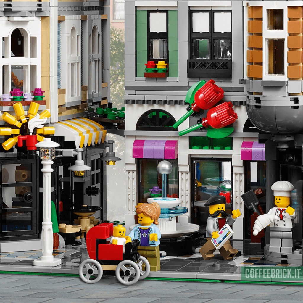 Explorez la Magique La place de l’assemblée 10255 LEGO® : Un Chef-d'œuvre Modulaire pour Célébrer 10 Ans de Créativité ! - CoffeeBrick.it