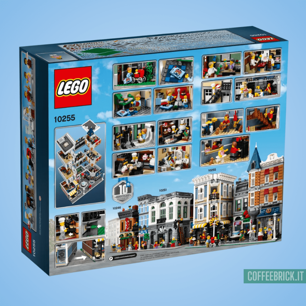 Explora la Mágica Gran plaza 10255 LEGO®: Una Obra Maestra Modular para Celebrar 10 Años de Creatividad - CoffeeBrick.it